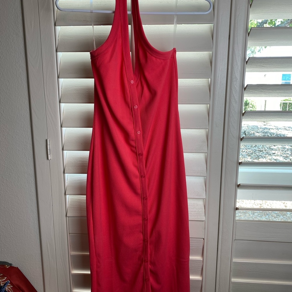 Maternity pink bodycon dress!